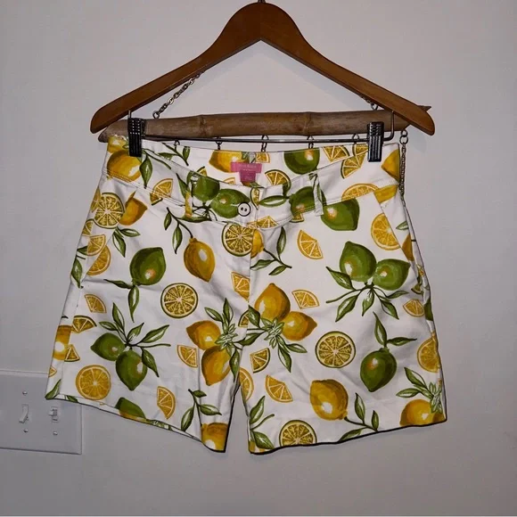 Isaac Mizrahi womens shorts lemon lime fruit - Picture 3 of 8